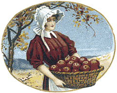 Thanksgiving harvest woman