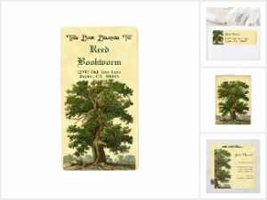 vintage oak tree editable designs